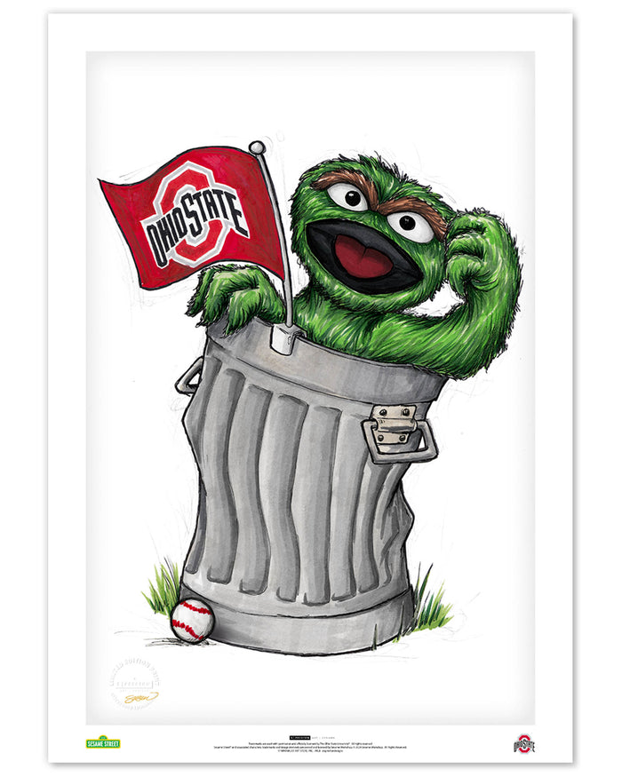 Oscar Rep Your Colours x Ohio State Limited Edition Art Print