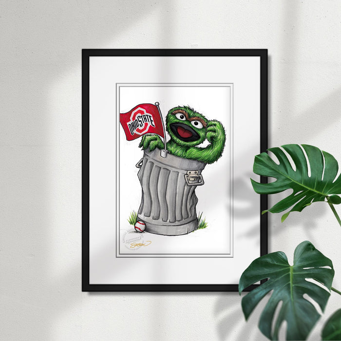Oscar Rep Your Colours x Ohio State Limited Edition Art Print