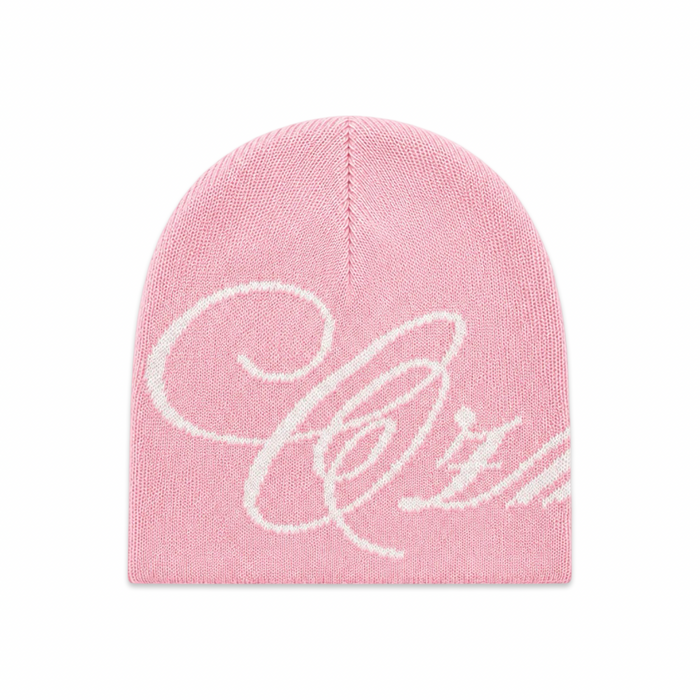 OZMNL Script Logo Beanie Pink