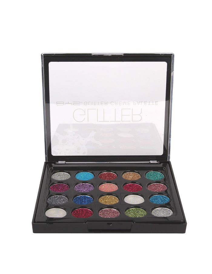 Paleta de Sombras 20 tonos Glitter Creme