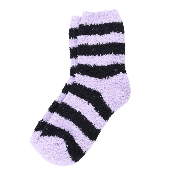 Pastel Purple Striped Socks in Coffin Gift Box 🇬🇧