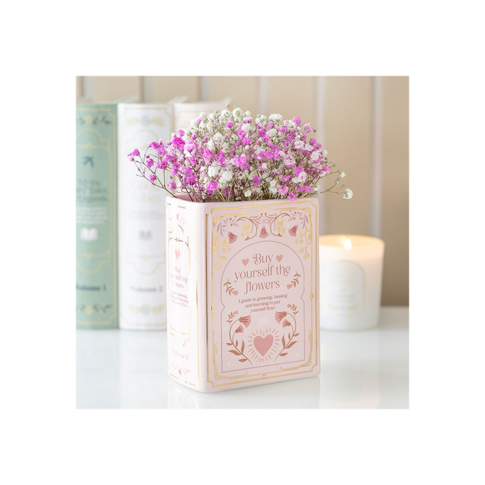 Pink Book Shaped Vase 🇬🇧