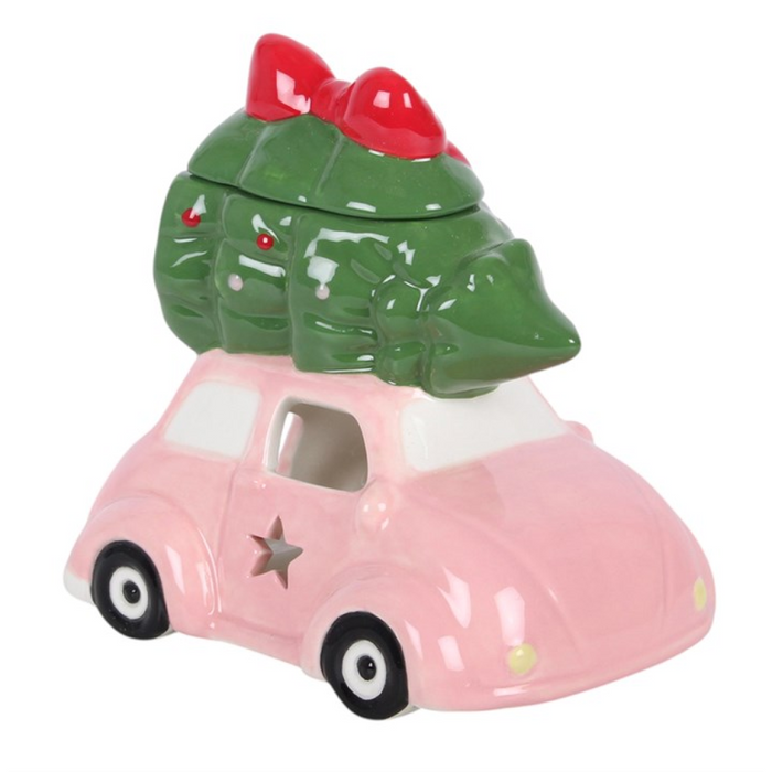 Pink Car with Christmas Tree Oil Burner 🇬🇧