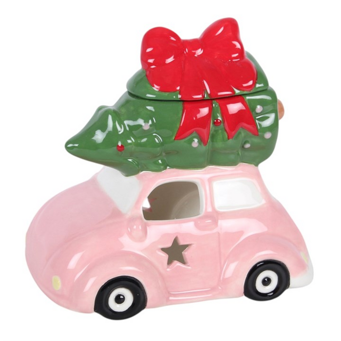 Pink Car with Christmas Tree Oil Burner 🇬🇧