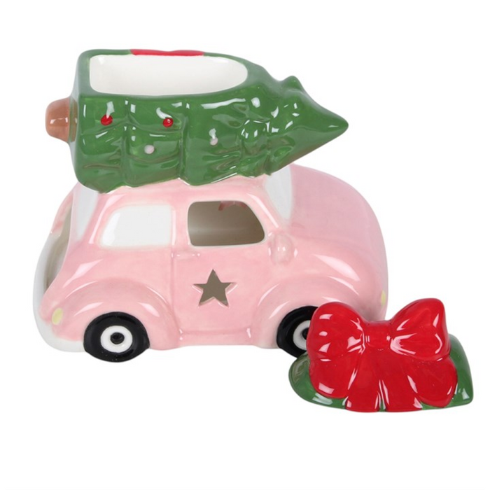 Pink Car with Christmas Tree Oil Burner 🇬🇧