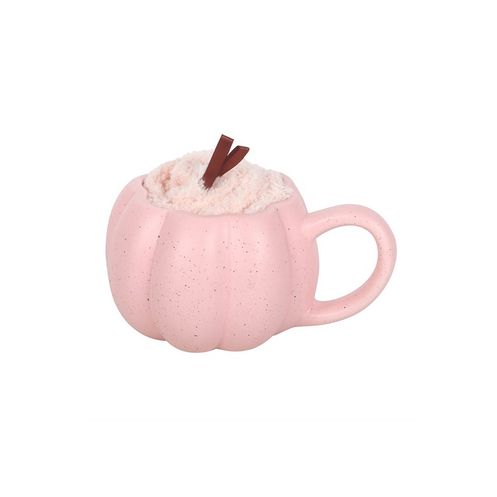Pink Pumpkin Mug and Socks Set 🇬🇧