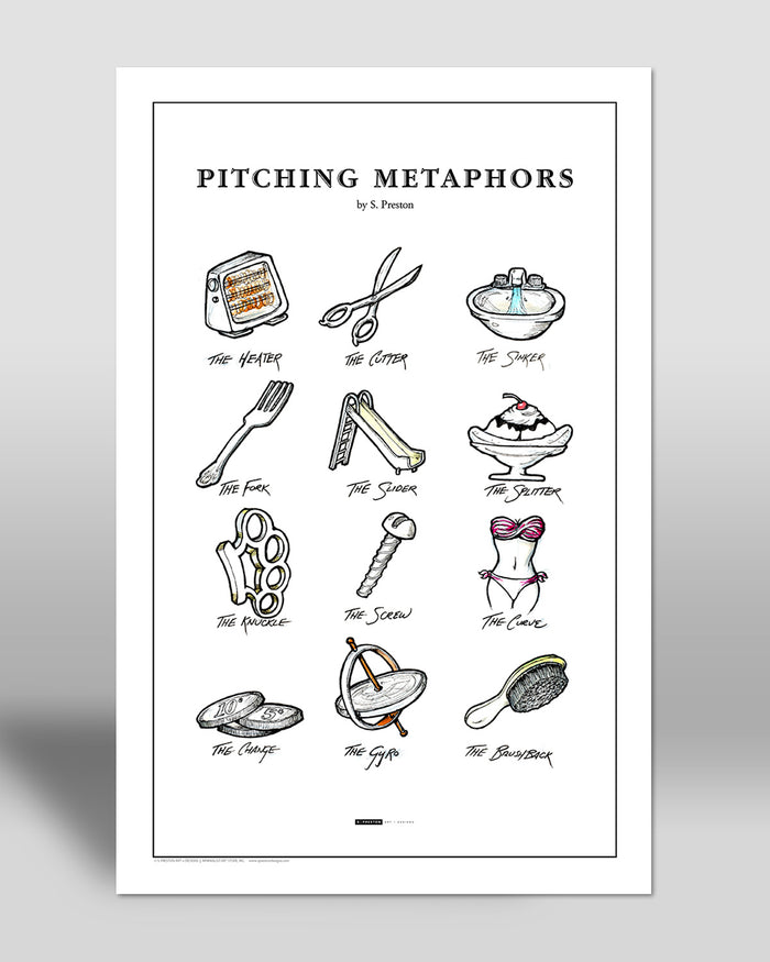Pitching Metaphors Sketch Poster Print - 2nd Edition
