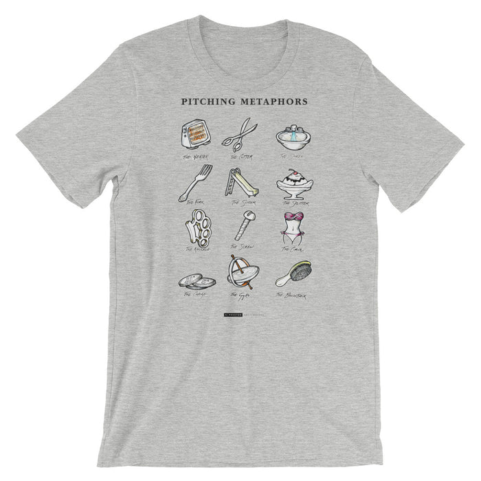 Pitching Metaphors Tee by S. Preston