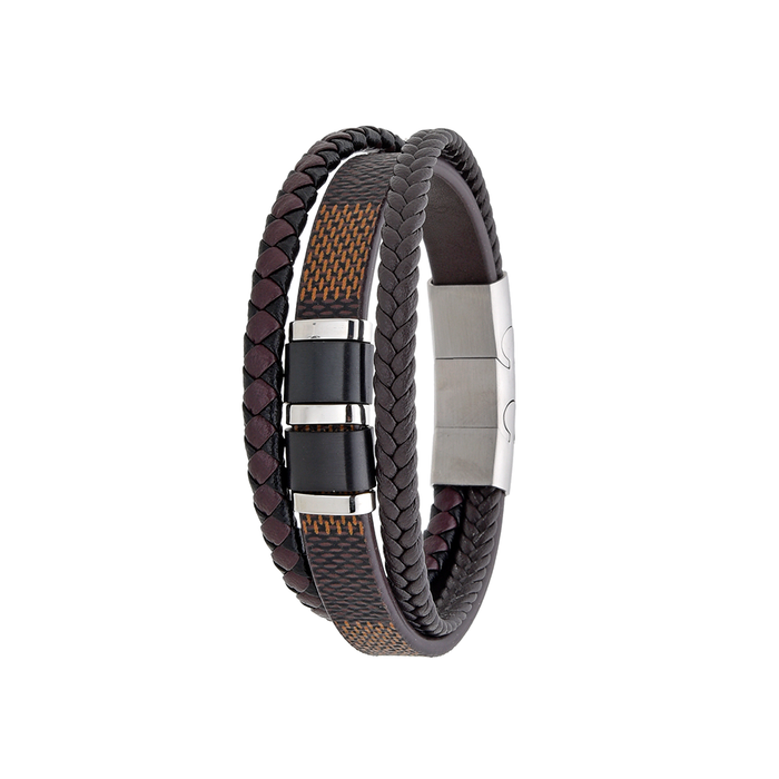 Polo Exchange Men Bracelet ST46-DSC0135 Coffee