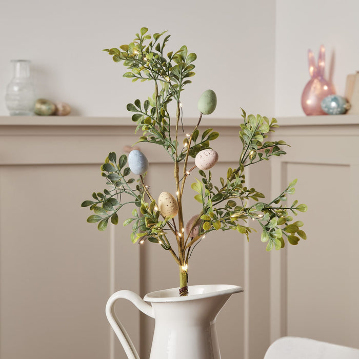 Pre Lit Pastel Easter Egg Sprig
