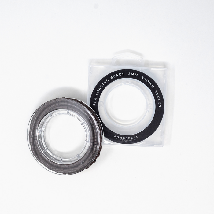 Pre-Loaded Brown Silicone Lined Beads