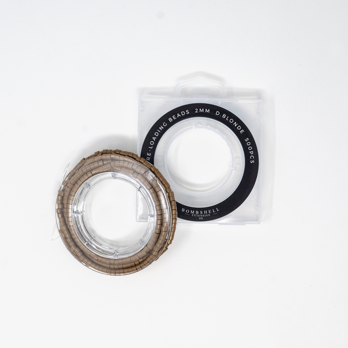 Pre-Loaded Dark Blonde Silicone Lined Beads
