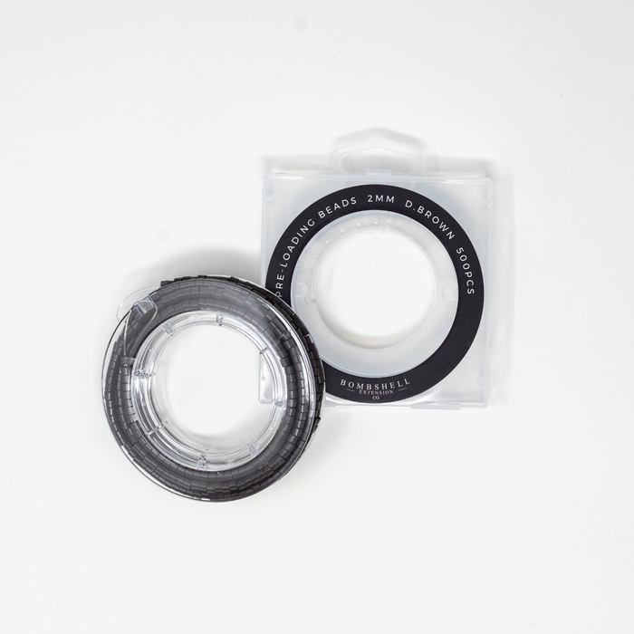Pre-Loaded Dark Brown Silicone Lined Beads