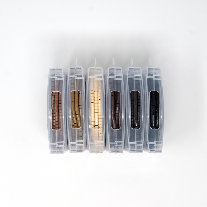 Pre-Loaded Light Brown Silicone Lined Beads