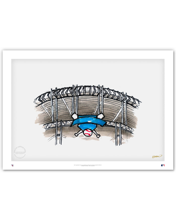Progressive Field Ink Sketch Limited Edition Art Print