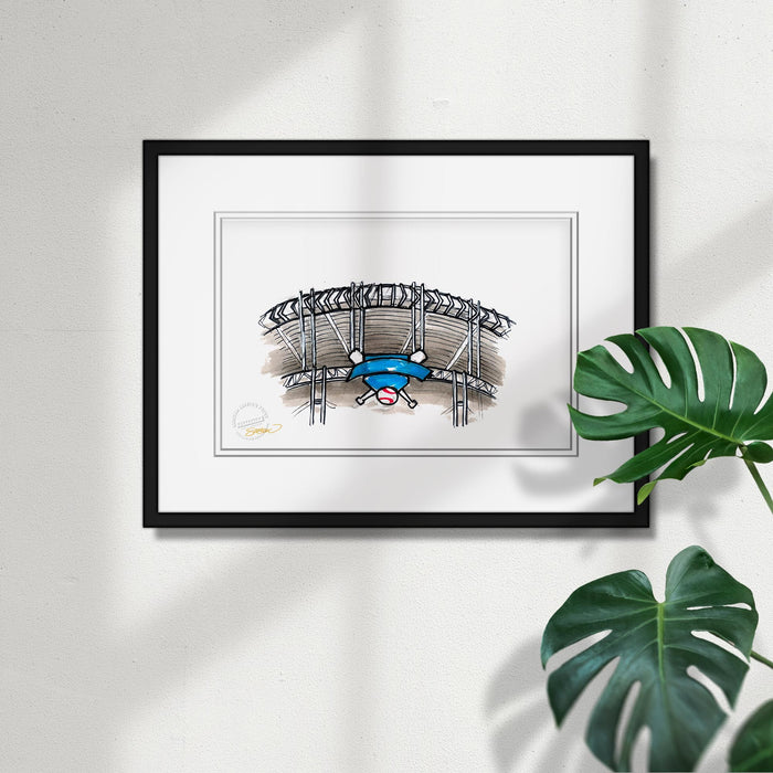 Progressive Field Ink Sketch Limited Edition Art Print