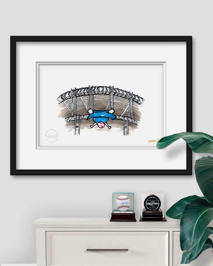Progressive Field Ink Sketch Limited Edition Art Print