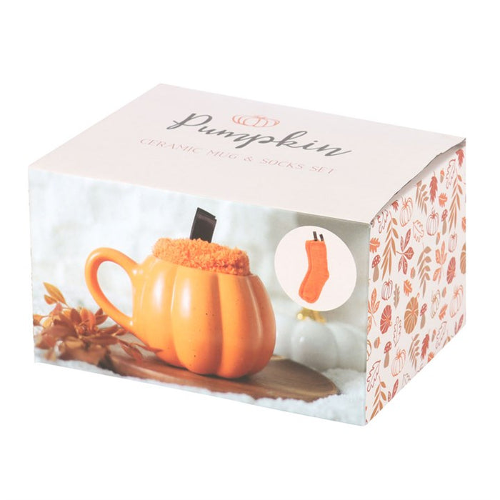 Pumpkin Shaped Mug and Socks Set 🇬🇧