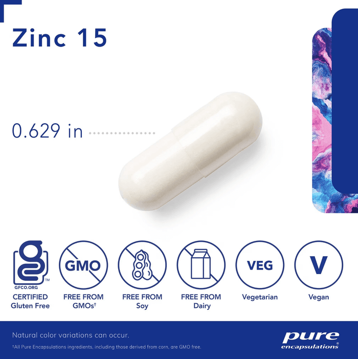 Pure Encapsulations Zinc 15 capsules