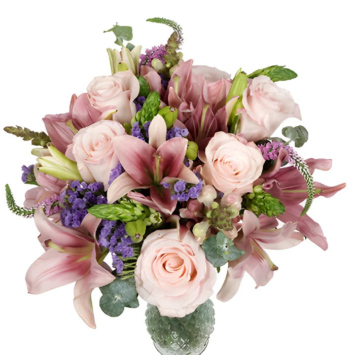 Purple Pink Fantasy Flower Centerpiece