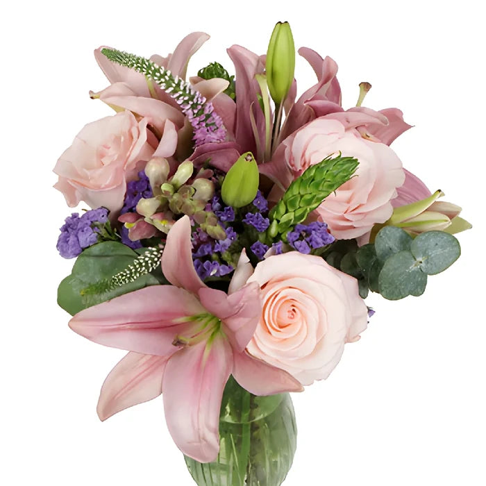 Purple Pink Fantasy Flower Centerpiece