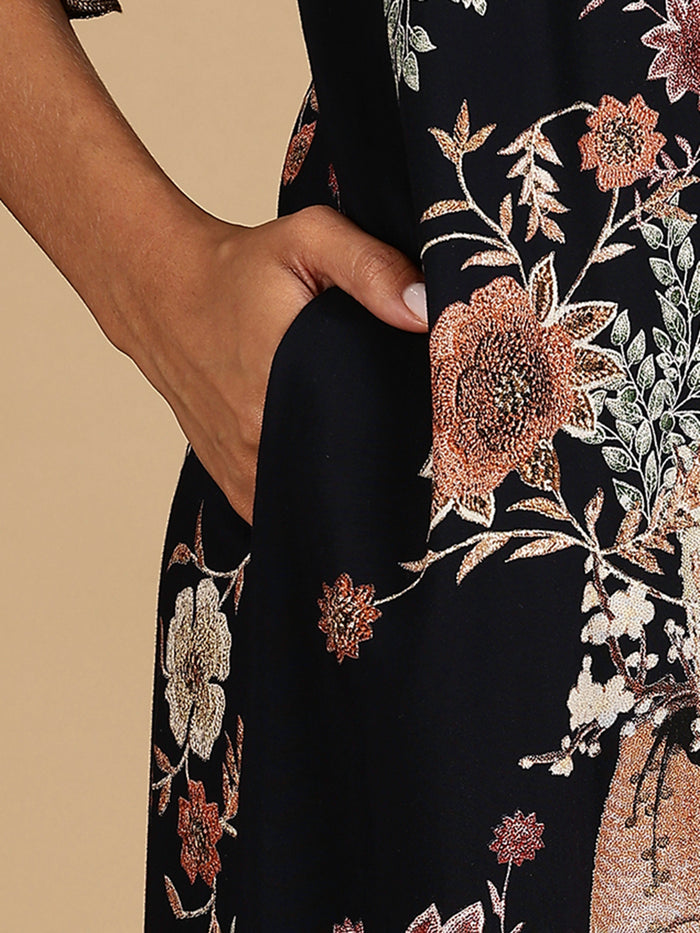 Classy Rayon Garden Floral Nighty For Women
