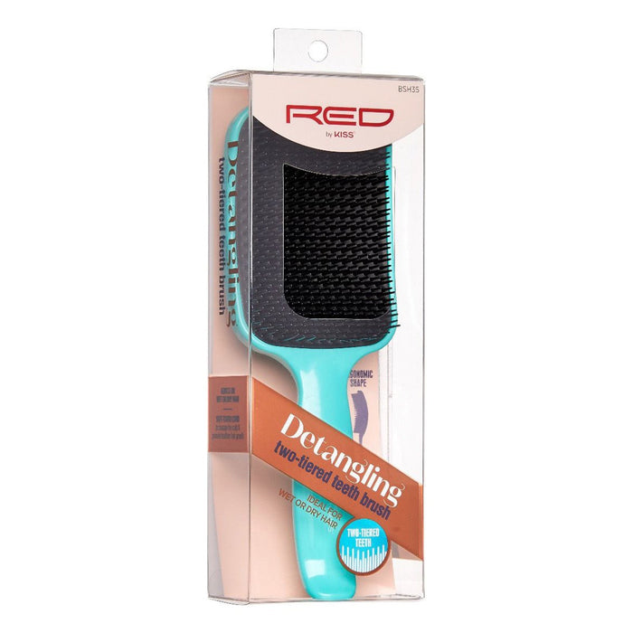 Red by Kiss Detangling Two-Tiered Teeth Brush - ikatehouse