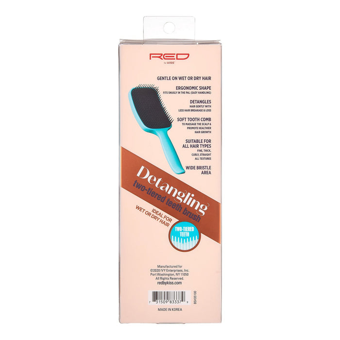 Red by Kiss Detangling Two-Tiered Teeth Brush - ikatehouse