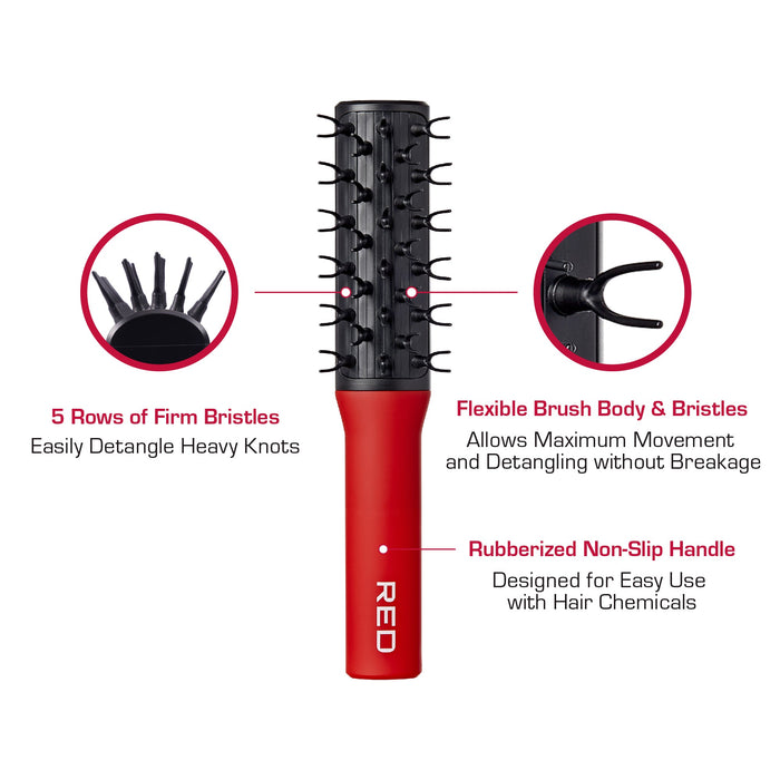 Red by Kiss Flexi-Claw Detangle Brush - ikatehouse