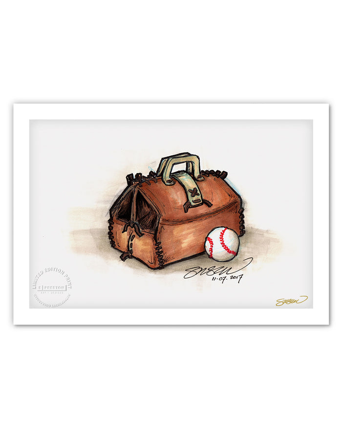 Remembering Doc Halladay Ink Sketch Print