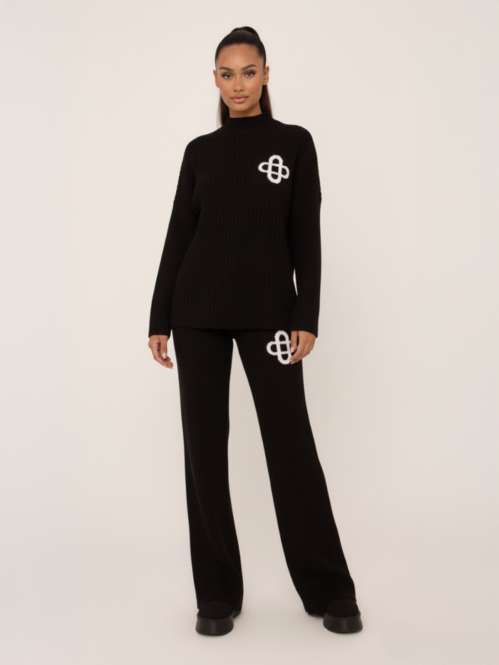 Ribbed Knit Loungewear Set 🇬🇧