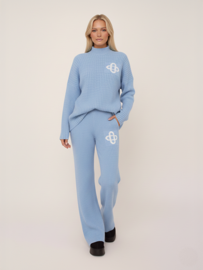 Ribbed Knit Loungewear Set 🇬🇧