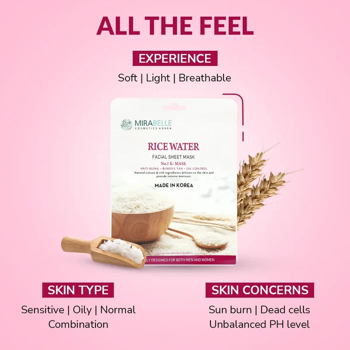 Rice Water Facial Sheet Mask