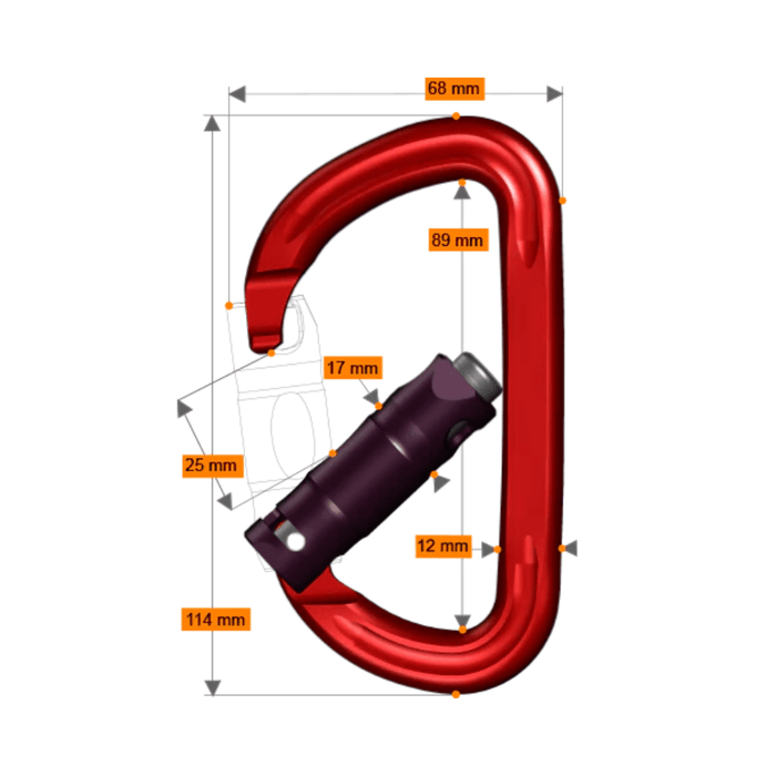 rockD Auto-Lock Carabiner