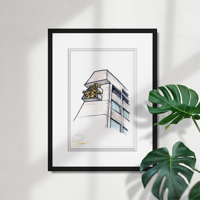 Rogers Centre Ink Sketch Limited Edition Art Print