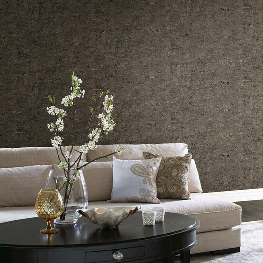 RoomMates Faux Cork Black Peel & Stick Wallpaper - EonShoppee
