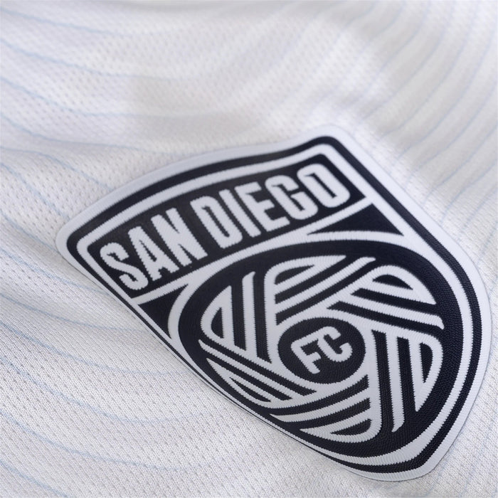 adidas San Diego FC Authentic Tomás Ángel Away Jersey 25/26 w/ MLS & Apple Patch (White) | SoccerWearhouse