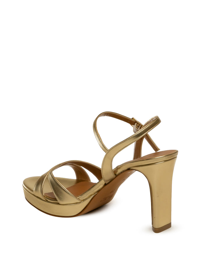 ALBANO sandalo pelle platino 412 SOFT-PLAT
