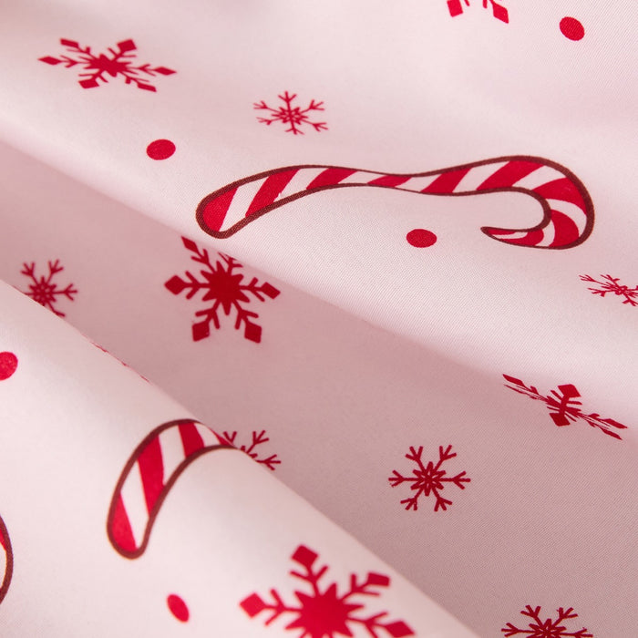 Santa Stop Here Slogan Reversible Duvet Cover Set, Red/White - Single 🇬🇧