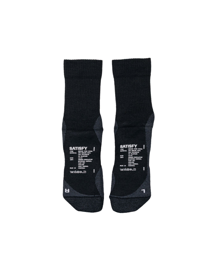 lost & found SATISFY SATISFY Merino Nylon Tube Socks Black