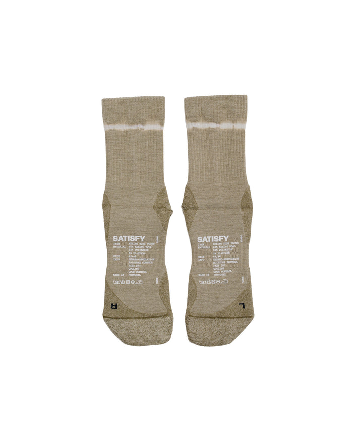 lost & found SATISFY SATISFY Merino Nylon Tube Socks Tie Dye Covert Green