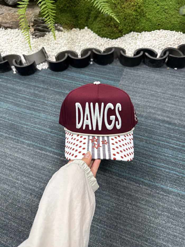 School 3D Embroidered Trucker Hats: Dawgs