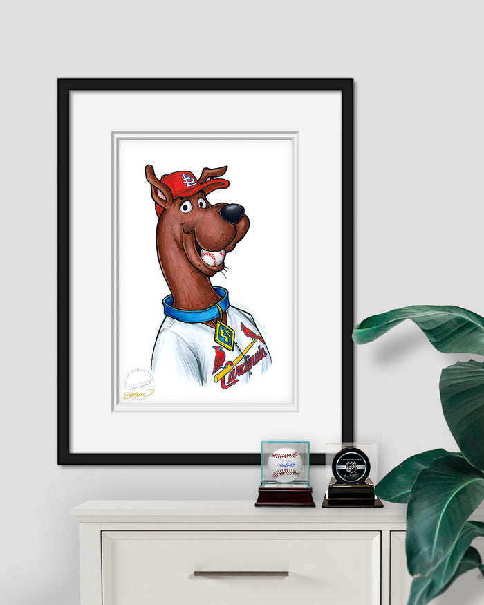 Scooby Doo x MLB Cardinals Limited Edition Art Print