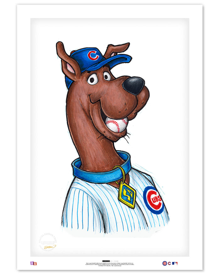 Scooby Doo x MLB Cubs Limited Edition Art Print