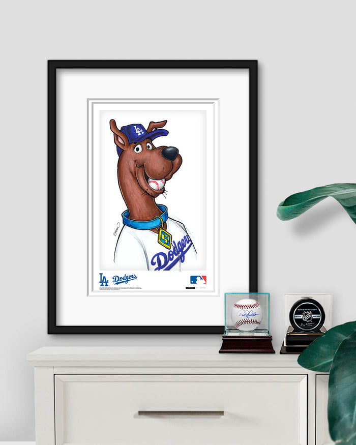 Scooby Doo x MLB Dodgers Limited Edition Art Print