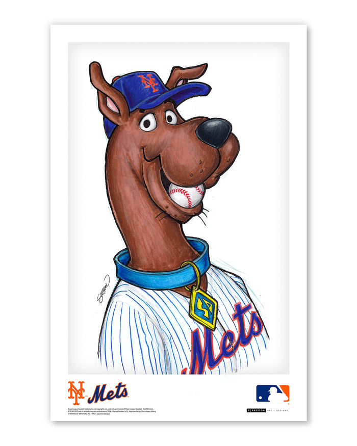 Scooby Doo x MLB Mets Limited Edition Art Print