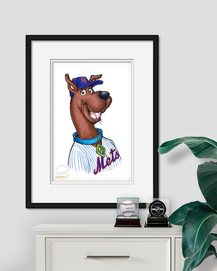 Scooby Doo x MLB Mets Limited Edition Art Print