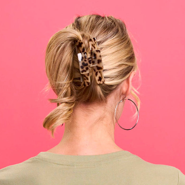 Scunci Claw Clip Leopard Large - ikatehouse