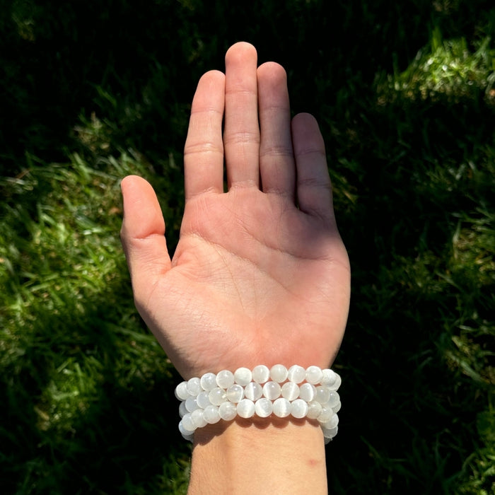 Selenite 8mm Bracelet