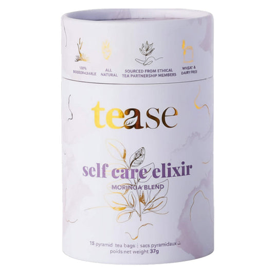 Container of Tease Self Care Elixir 15 Pyramid Tea Bags New SKU